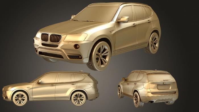 نموذج ثلاثي الأبعاد لآلة CNC السيارات والنقل BMW X3 2011